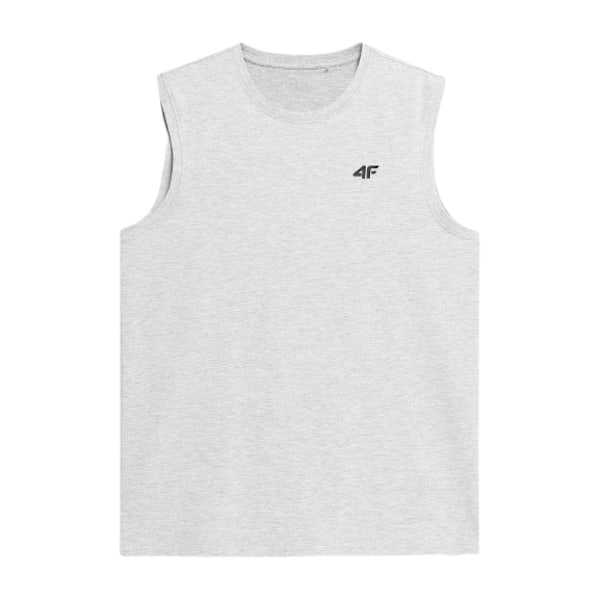 4F Herre Basis Tanktop Grå, Ærmeløs, Str. M