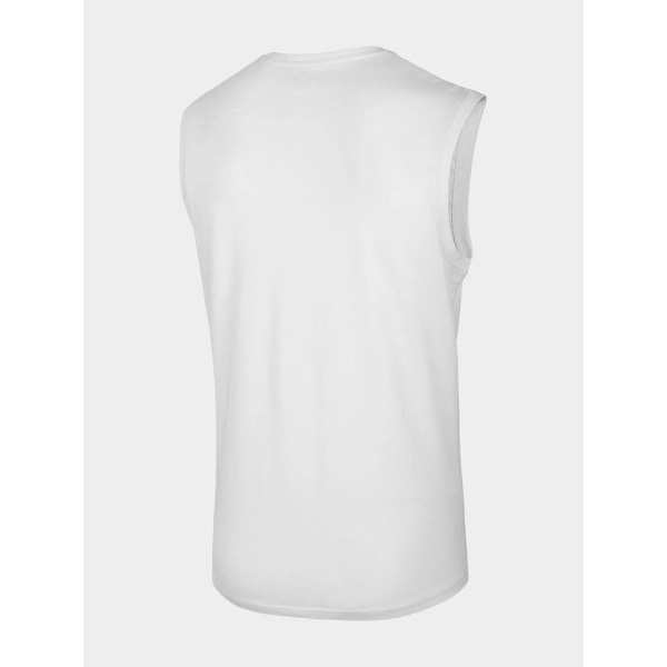 Herrarnas Ärmlös T-shirt 4F Tank Top Basic Vit XL