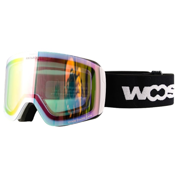 Barn Skidglasögon & Snowboardglasögon | Revo Shift Anti-Fog | Woosh | Puderrosa/Myntgrön