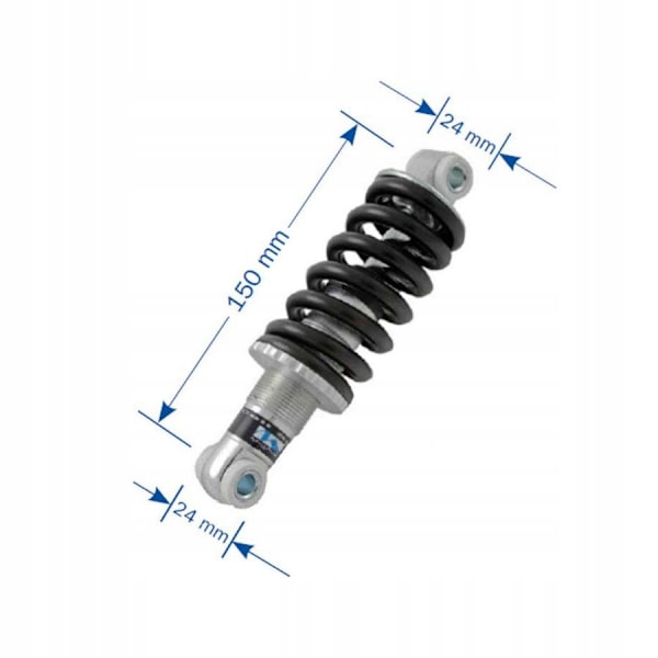M-WAVE Cykel Bagstøddæmper Fjeder 150mm