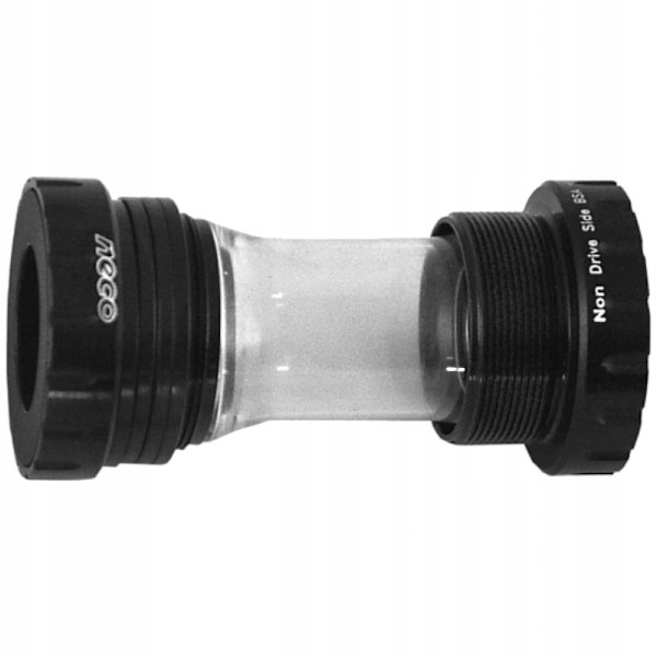 NECO B401 Hollowtech II Deore BSA Bundbeslag i Sort Finish