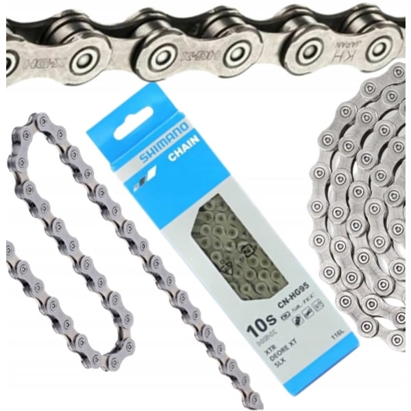 Shimano Deore XT CN-HG95 10-Speed Kæde, 116 Led, Optimal Ydeevne