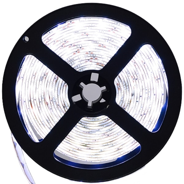 Vattentät LED-list 5M Kall Vit med Transformator 230V