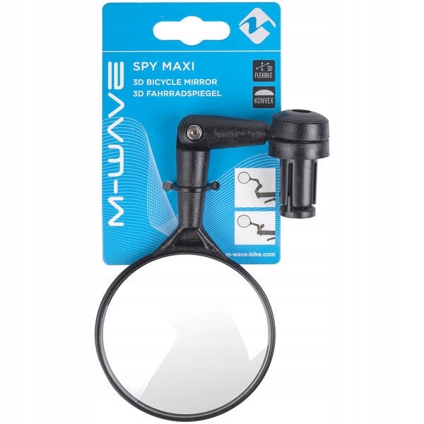 M-WAVE SPY MAXI Sferinen 3D Polkupyöräpeili