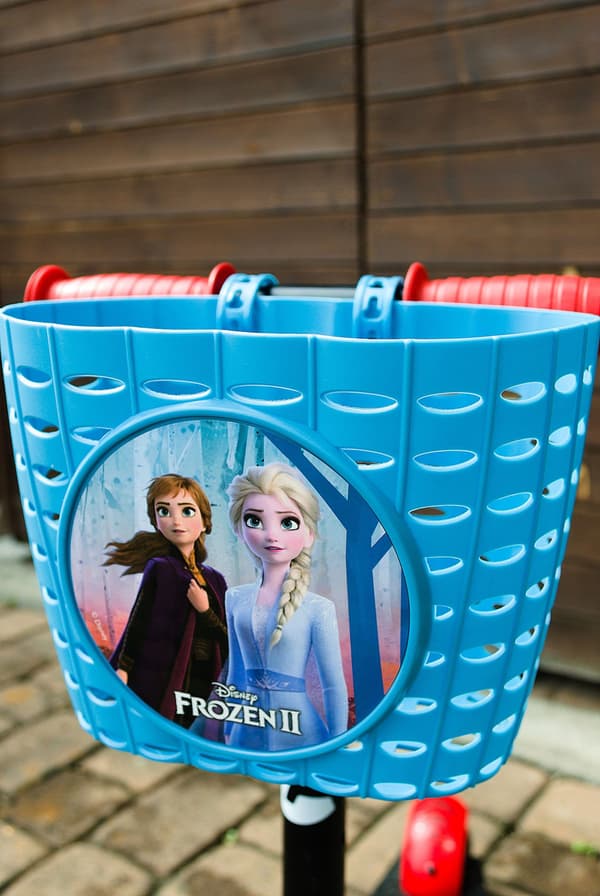 Frozen Elsa - Polystyreenistä Pyörä- ja Potkulautakori
