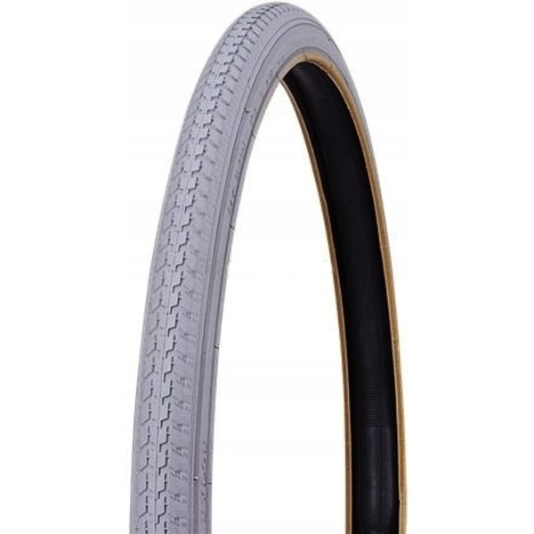 Grå Kørestolsdæk 24"x1 3/8" 37-540 - Slidstærk Rullemodstand