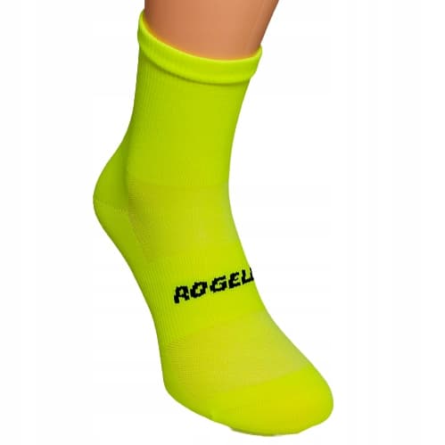 Rogelli Lätta Cykelstrumpor Fluo 2-Pack 44-47
