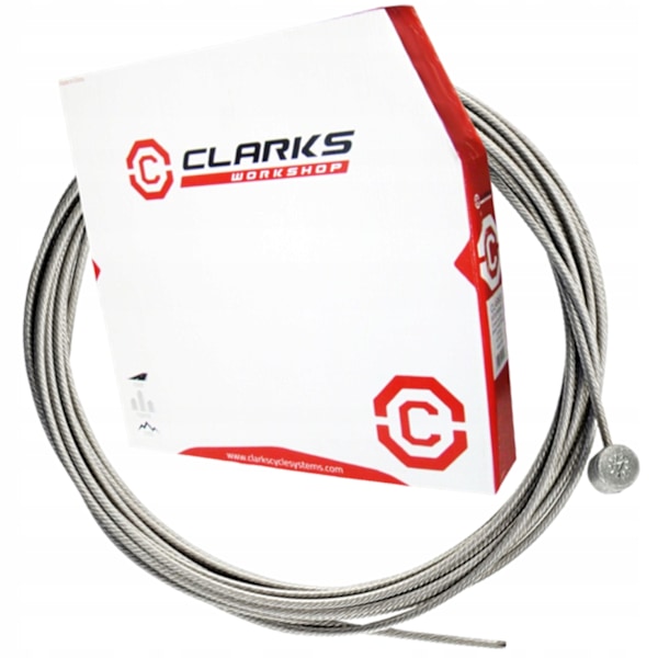 CLARKS Professionel Rustfrit Stål Bremsekabel 1,5mm x 2000mm til Cykler