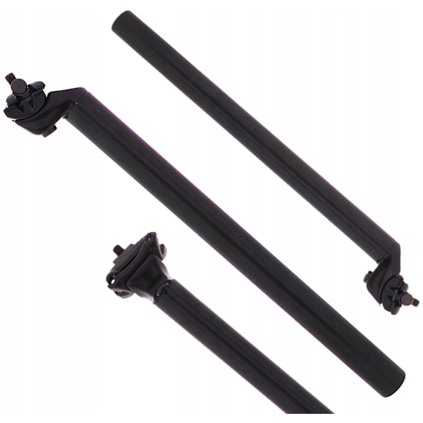 Cykelsadelpind 27,2 mm i Sort med Klemmeanordning