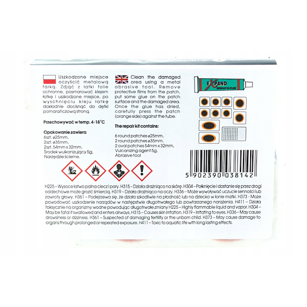 EXPAND BAR Cykel/Motor/Bil Reparation Patchset 12 st