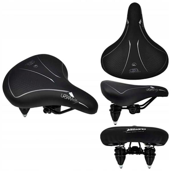 SELLE BASSANO Italiensk XL Cykelsadel Komfort