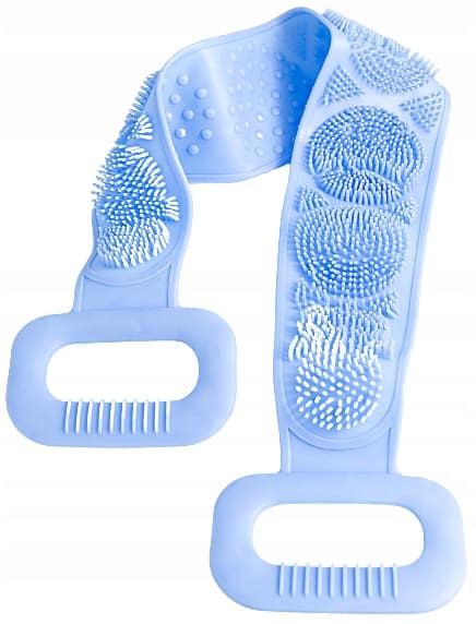 Ergonomisk Silikone Ryg- og Badebørste med Komfortable Greb