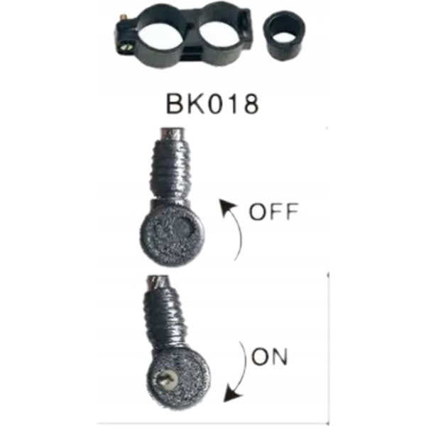 Højsikkerhed Cyklås 150x10mm med Nøgle - TONYON Sikkerhedssystem