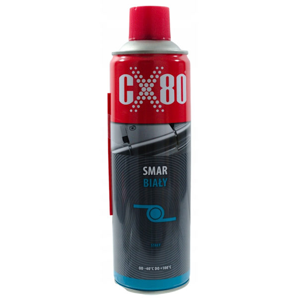 CX80 Valkoinen Yleisvoiteluaine Lukkoihin ja Saranoihin - 500ml