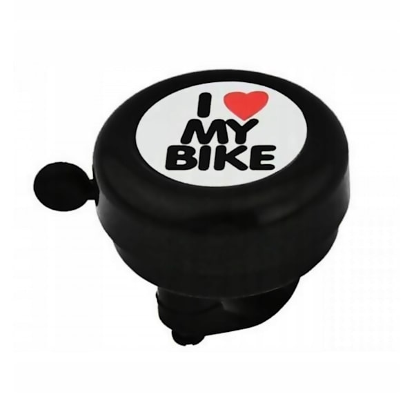 Cykelklocka Ding Dong "I <3 My Bike" Svart