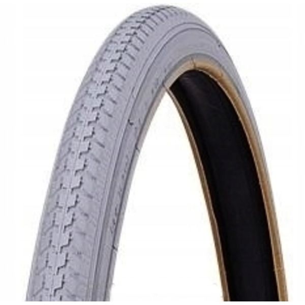 Grå Kørestolsdæk 24"x1 3/8" 37-540 - Slidstærk Rullemodstand