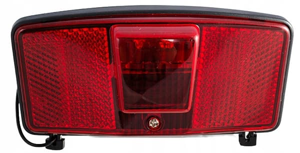 Dynamo LED cykellampa för pakethållare + Reflektor