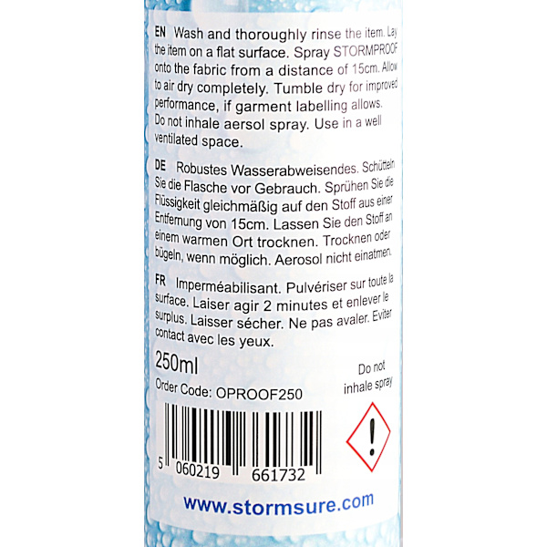 STORM Vandtæt Imprægneringsspray til Sko og Tøj - 250 ml Professionel Beskyttelse