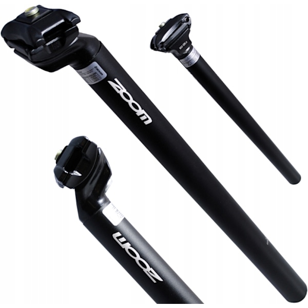 Cykelsadelstolpe 28,6 x 400 mm Svart ZOOM