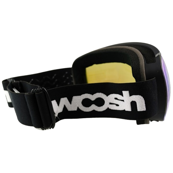 WOOSH Skibriller 2024 Unisex Sort/Blå - UV400, Anti-Fog, Kompatibel m. Korrektionsbriller, Optisk Rammesystem, Justerbar Rem