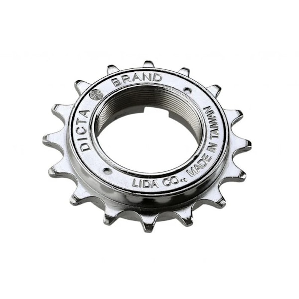 Enkelt Frikrans 16T Gängad 1/8 BSA Silver