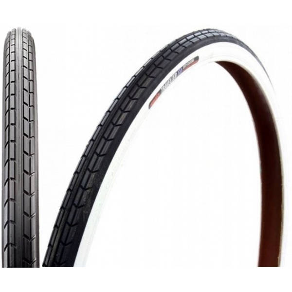 CST 24" Cykeldæk 37-540 Hvid Sideflade, 1 3/8 Tomme