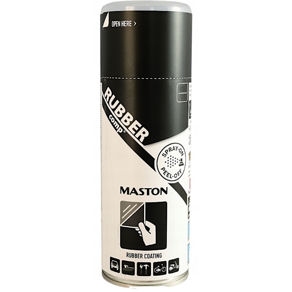 MASTON Flydende Gummispray i Sort Satin 400 ml