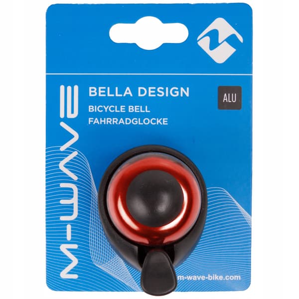 Cykelklocka M-WAVE Bella Aluminium Röd