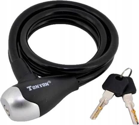 Cykellås 120x10 Kabel TONYON Nyckel