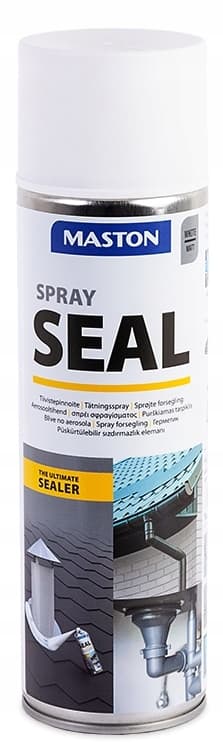 Sprayförsegling Vit Gummibeläggning Tätningsskikt