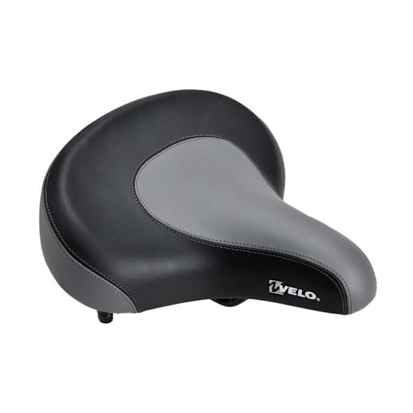 Ergonominen Leveä Pyörän Satula Musta-Harmaa VELO VL8088