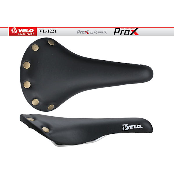 Retro Cykelsadel FIX Velo Svart för Fixie och Racer Cyklar