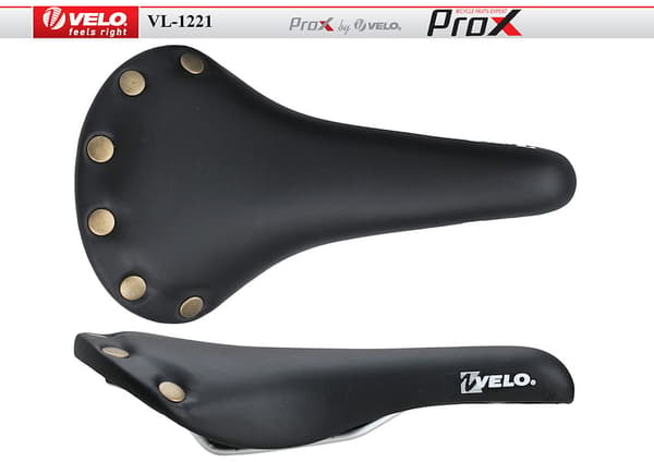 Sort Fixie Cykelsadel med Retro Design - VELO