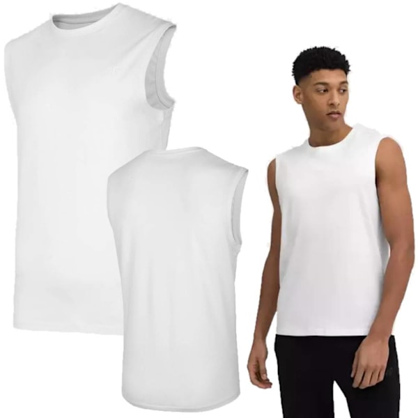 Herrarnas Ärmlös T-shirt 4F Tank Top Basic Vit XL