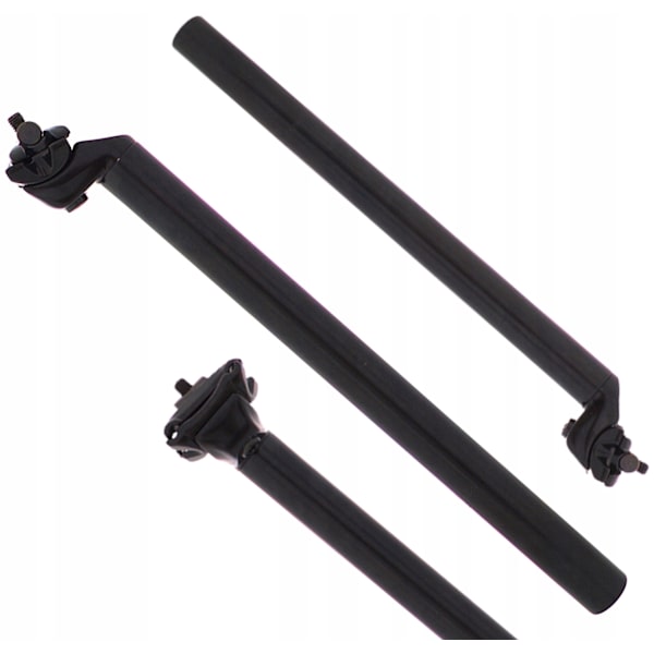 Cykelsadelpind 27,2 mm i Sort med Klemmeanordning