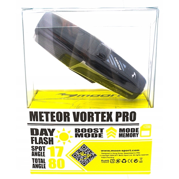 Erikoisvaloteho Moon Vortex Pro 1300 lm Pyöräilijän Etuvalo
