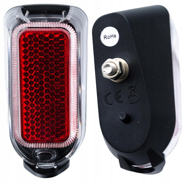LED Cykellampa XC231 med Reflex för Stänkskärm