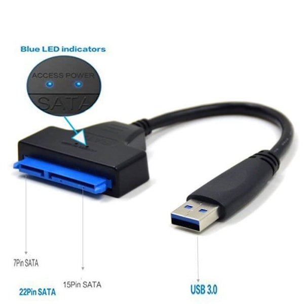 SATA-kablar SUNSEATON USB 3.0 till SATA-omvandlare USB till adapter USB 3.0 till SATA III till SATA III-kabel för 191506