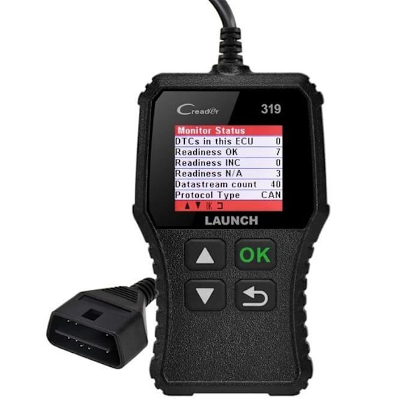 LAUNCH CR319 OBD2 - EOBD-Can Auto Diagnostic Scanner för att läsa och rensa motorfelkoder, EVAP och Capt Tester