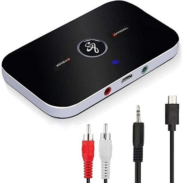 Bluetooth Adapter Receiver, Bluetooth Transmitter Receiver 5.0 Transmitter Bluetooth Audio Receiver 2 i 1 med 3.5 Audio Output