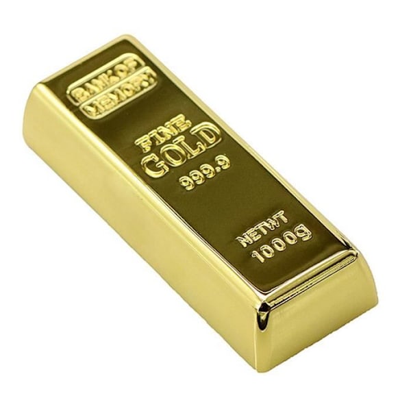 64GB USB 2.0 Pendrive USB Flash Memory Stick Gold Bar Metal