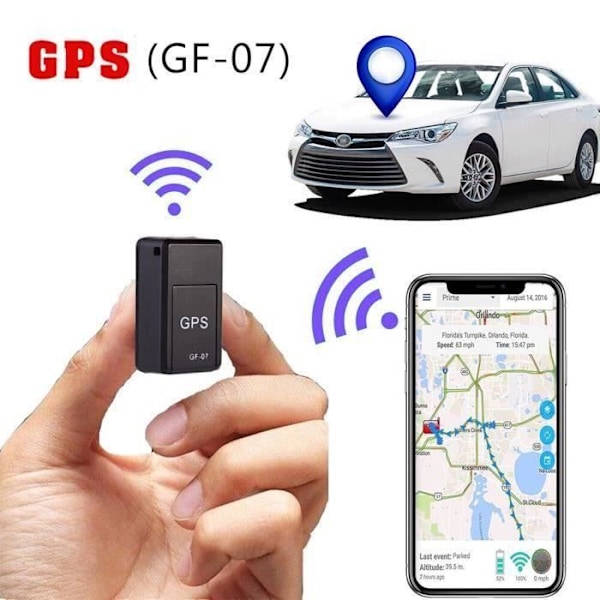 Mini Magnetic Car GPS Locator GF07 - ANNAT - Vit - Realtid - Fordonets plats