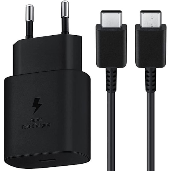 25W Usb C snabbladdare för Samsung, nätadapterkontakt och usb C 1,2M-kabel kompatibel med Samsung S22-S22 Plus-S22[H908]