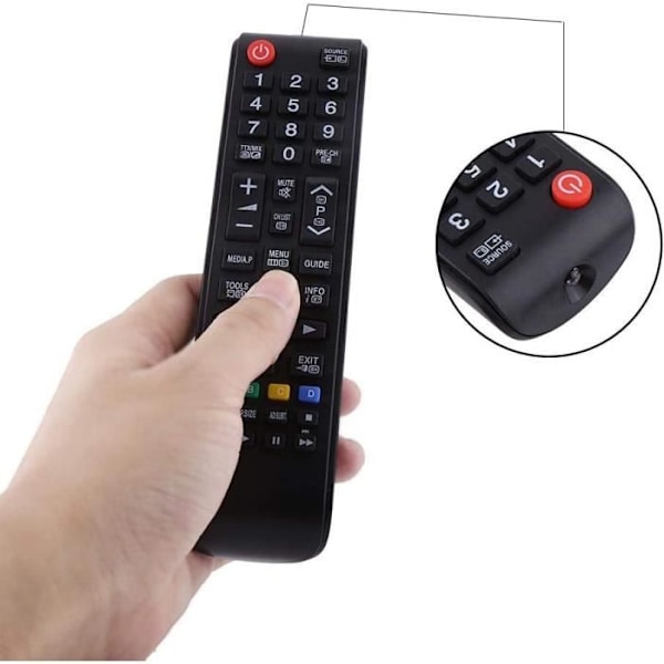 TV-fjärrkontroll AA59-00741A Universal fjärrkontrollersättning för Samsung HDTV LED Smart TV Controller