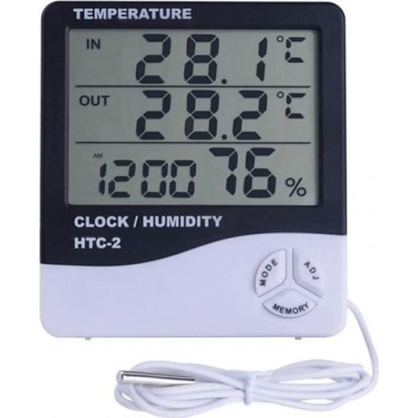 AC05417-Väderstation Digital inomhustermometer med utomhussond Hygrometer