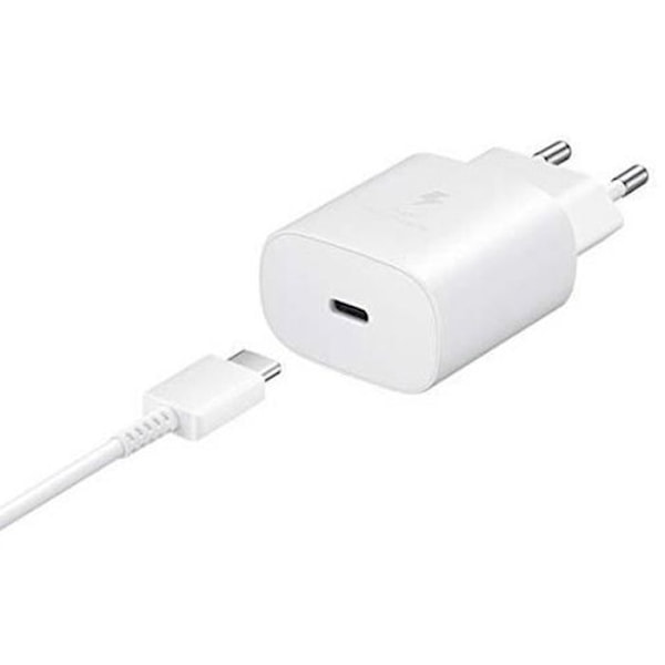 25W USB-C snabbladdare + USB-C till Lightning-kabel för iPhone XSMax 6,5" Färg Vit - Visiodirect - Vit