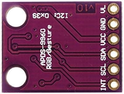 2PCS APDS-9960 RGB Gest Sensor Modul Hand Gest igenkänning Rörelse Di