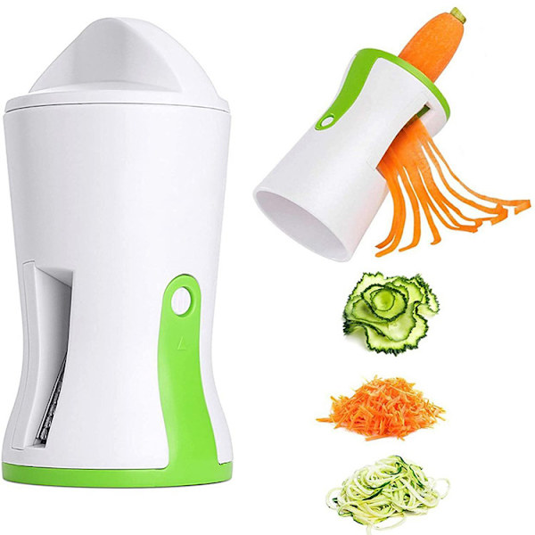Kraftig spiralizer grønnsakskutter hvit+grønn 14*7cm
