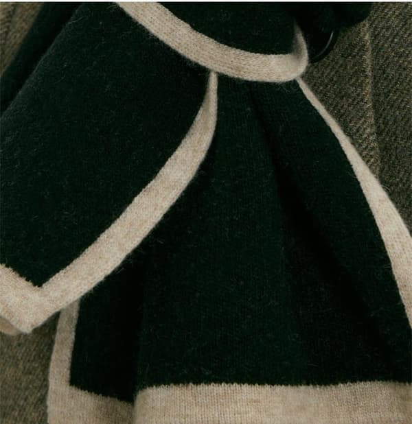 Vinter skjerf wrap for kvinner lang patchwork farge strikket skjerf Wom