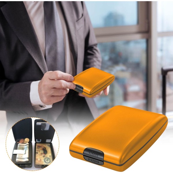 Stöldskyddande plånboksklämma i rostfritt stål - Minimalistisk plånbok för mig